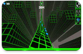 Slope Unblocked high-speed run with red obstacles